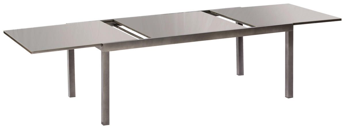 GARTENSET 7-teilig  - Graphitfarben/Grau, KONVENTIONELL, Glas/Textil - Gardenson