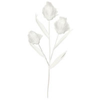 KUNSTBLUME - Weiß, Basics, Papier/Kunststoff (68cm) - Ambia Home