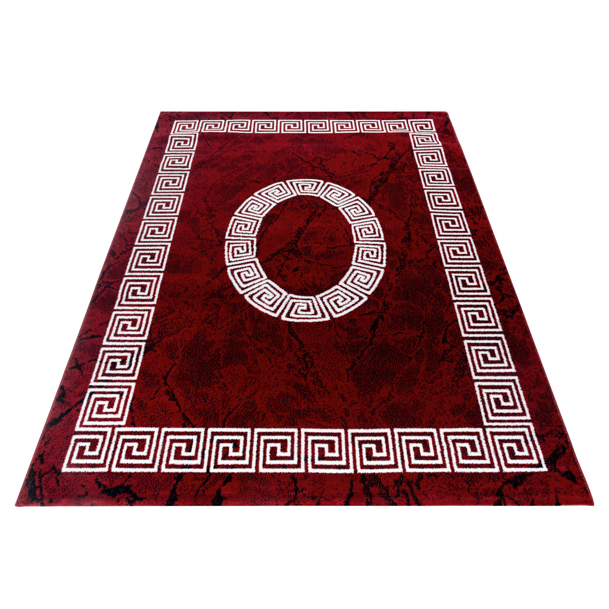 WEBTEPPICH  Wohnzimmer 140/200 cm Plus Rot, Weiß rechteckig  - Rot/Weiß, Basics, Textil (140/200cm) - Ayyildiz 