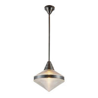 HÄNGELEUCHTE 34,3/35,9 cm  - Bronzefarben, KONVENTIONELL, Glas/Metall (34,3/35,9cm) - Elstead Lighting