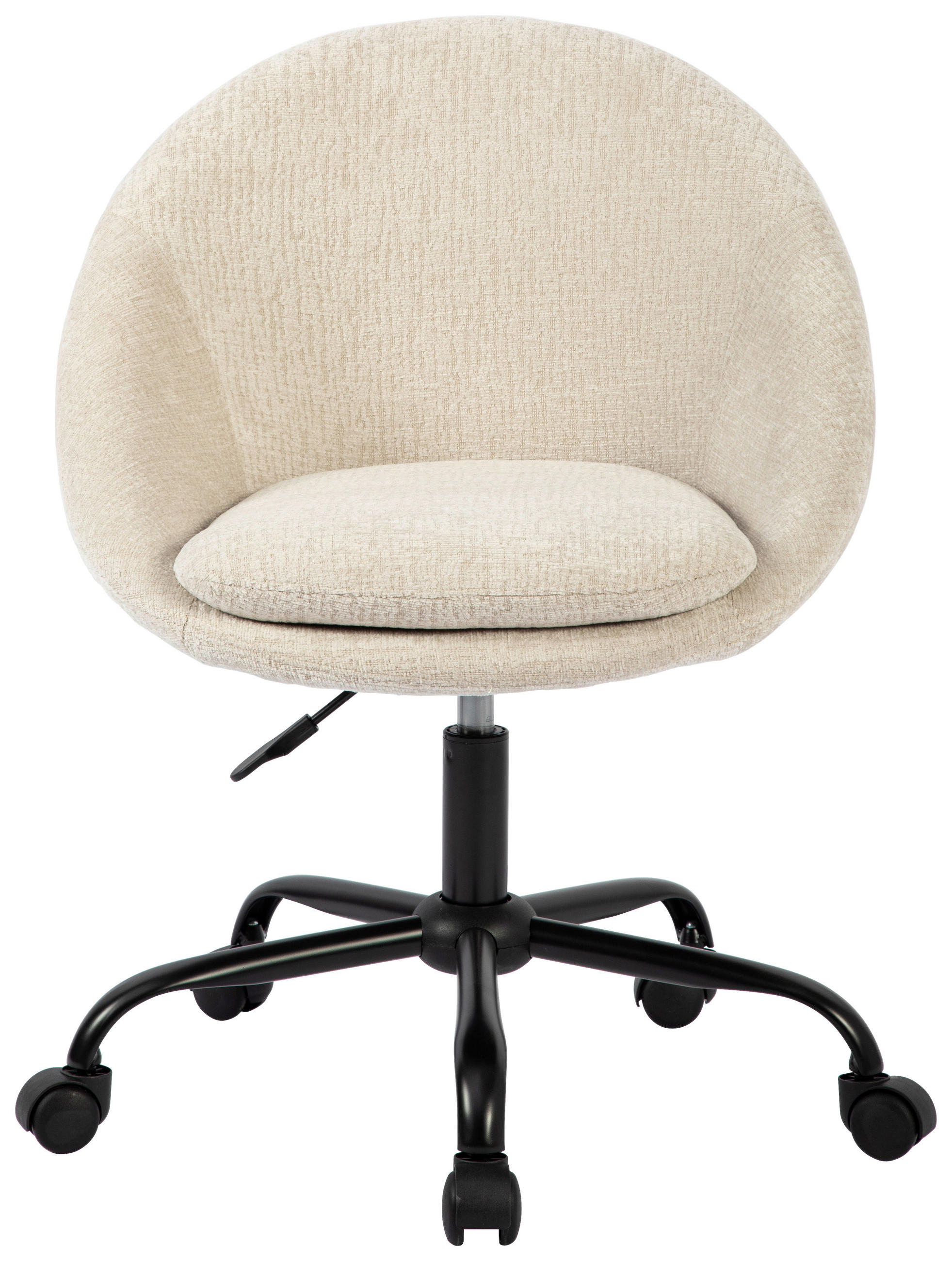 DREHSTUHL Struktur Weiß, Beige  - Beige/Weiß, MODERN, Kunststoff/Textil (62/79/87/61cm) - MID.YOU