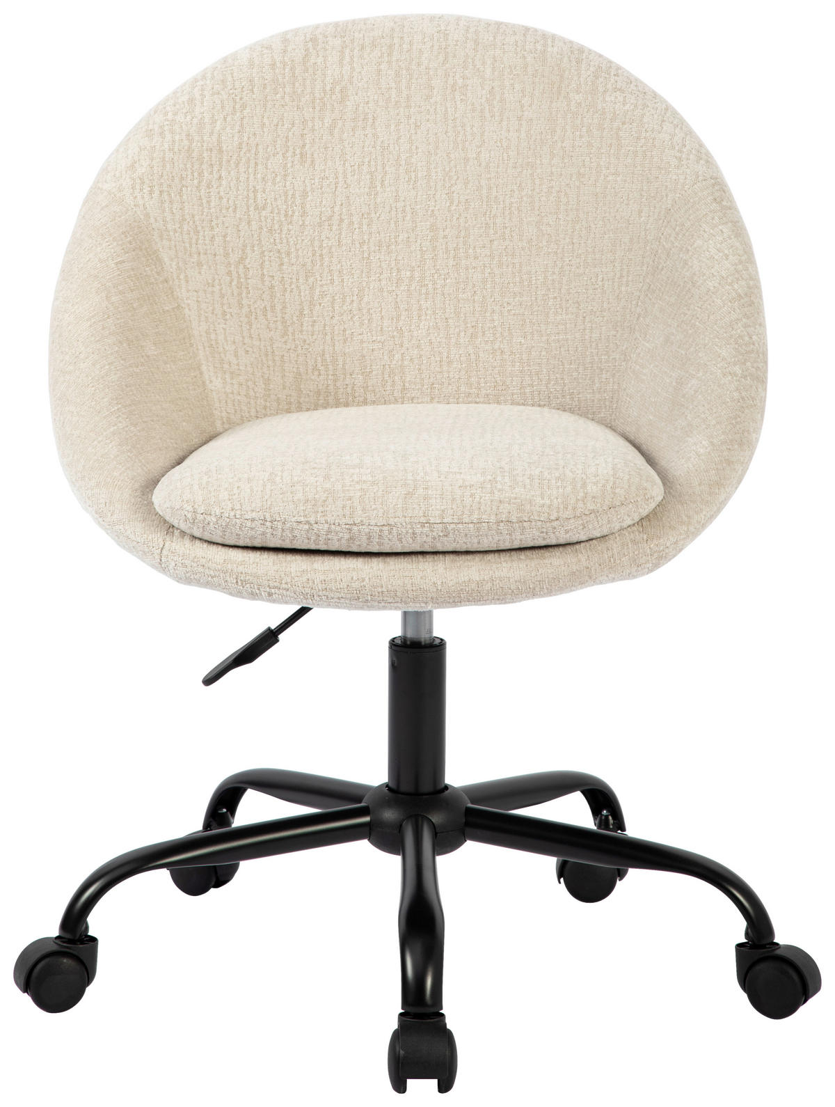 DREHSTUHL Struktur Weiß, Beige  - Beige/Weiß, MODERN, Kunststoff/Textil (62/79/87/61cm) - MID.YOU