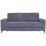 SCHLAFSOFA in Cord Dunkelgrau  - Dunkelgrau/Schwarz, Design, Textil/Metall (204/89/98cm) - Carryhome