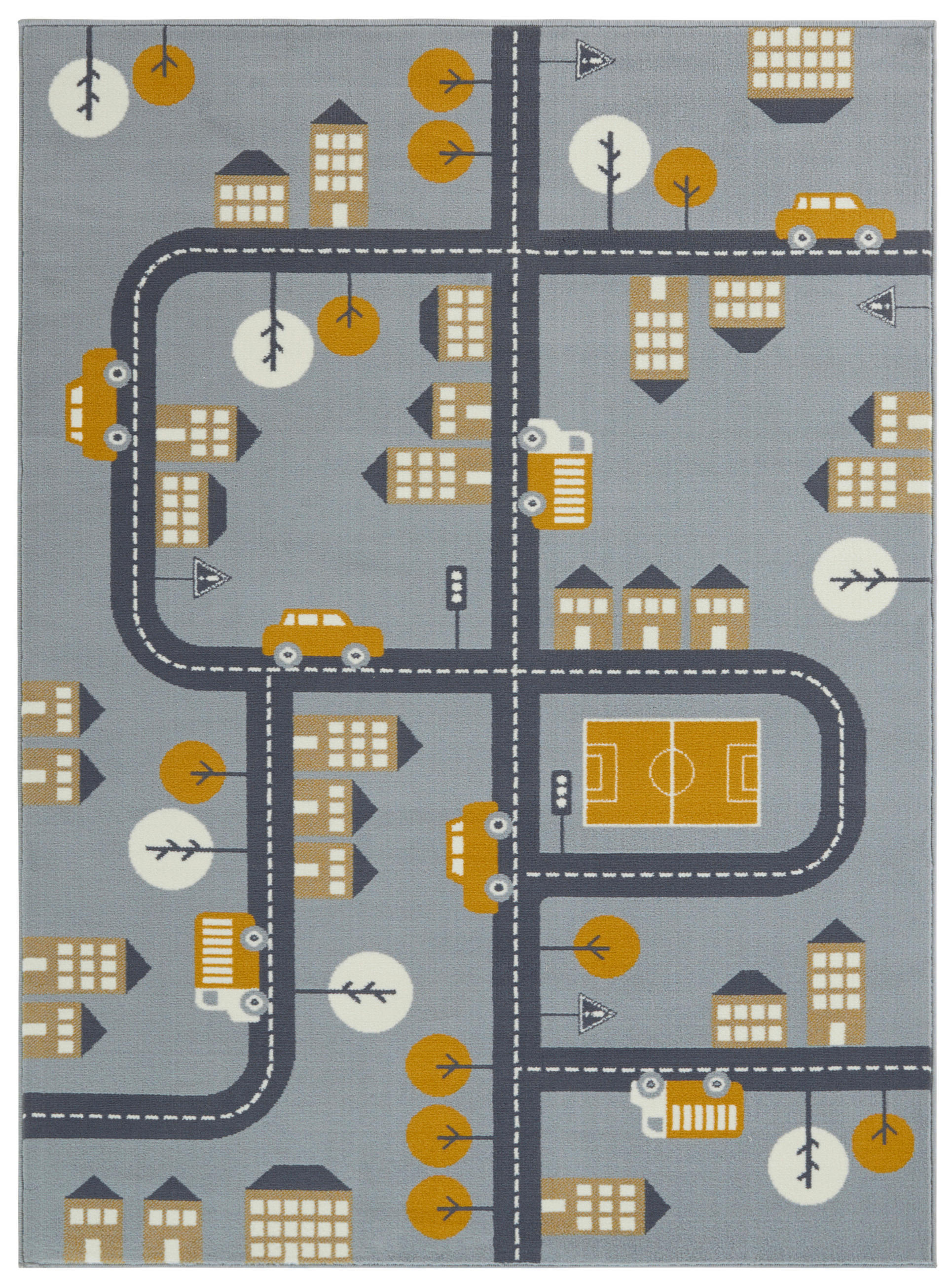 KINDERTEPPICH 80/150 cm Adventures  - Grau/Honig, Design, Kunststoff/Textil (80/150cm) - Ben'n'jen