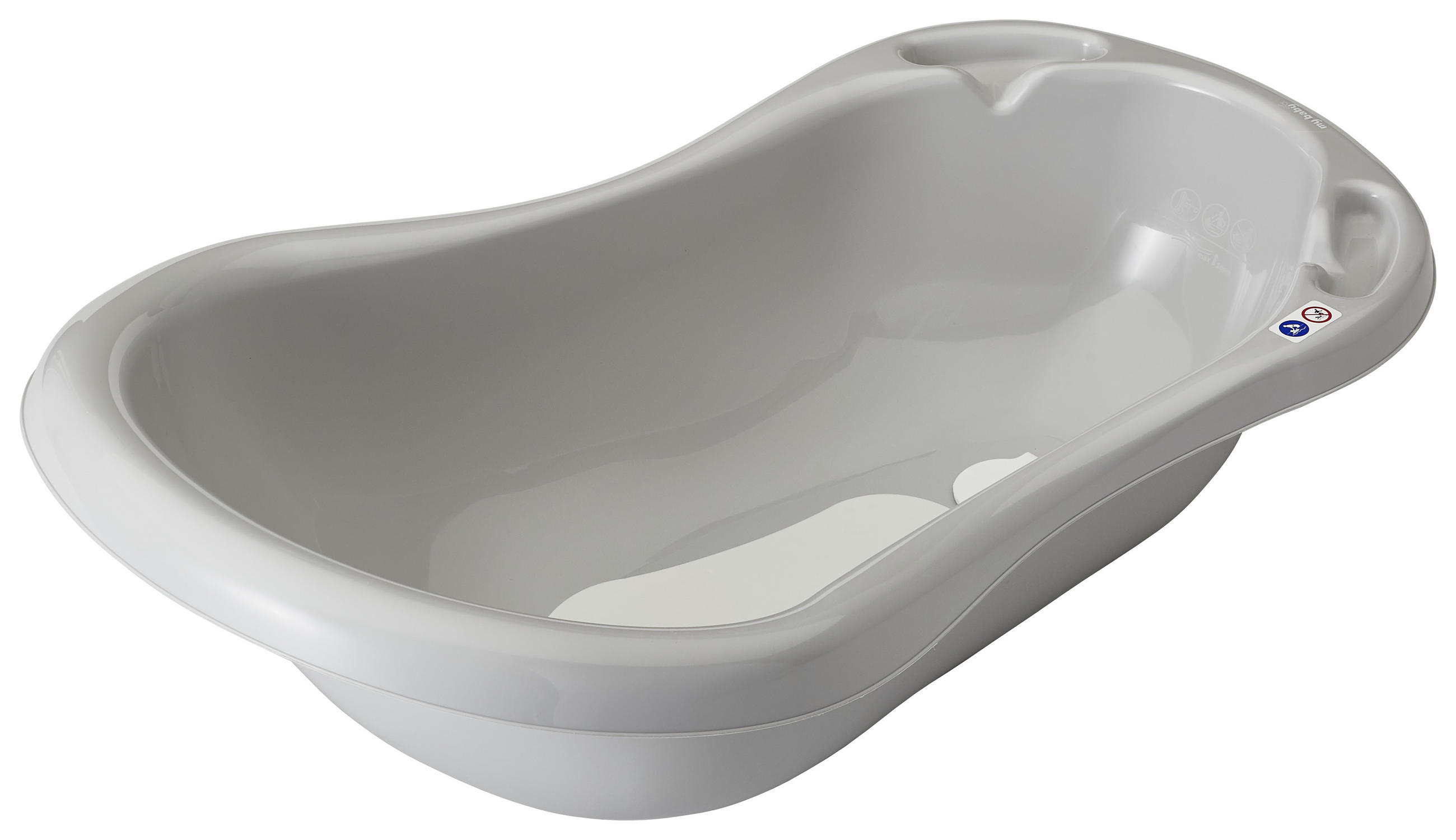 BABYBADEWANNE - Grau, Basics, Kunststoff (84/45/28cm) - My Baby Lou