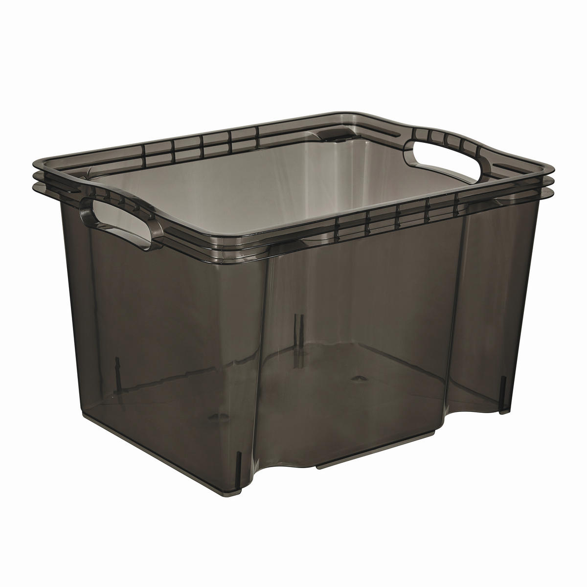 DOBOZ  - szürke, Basics, műanyag (35/27/21cm)