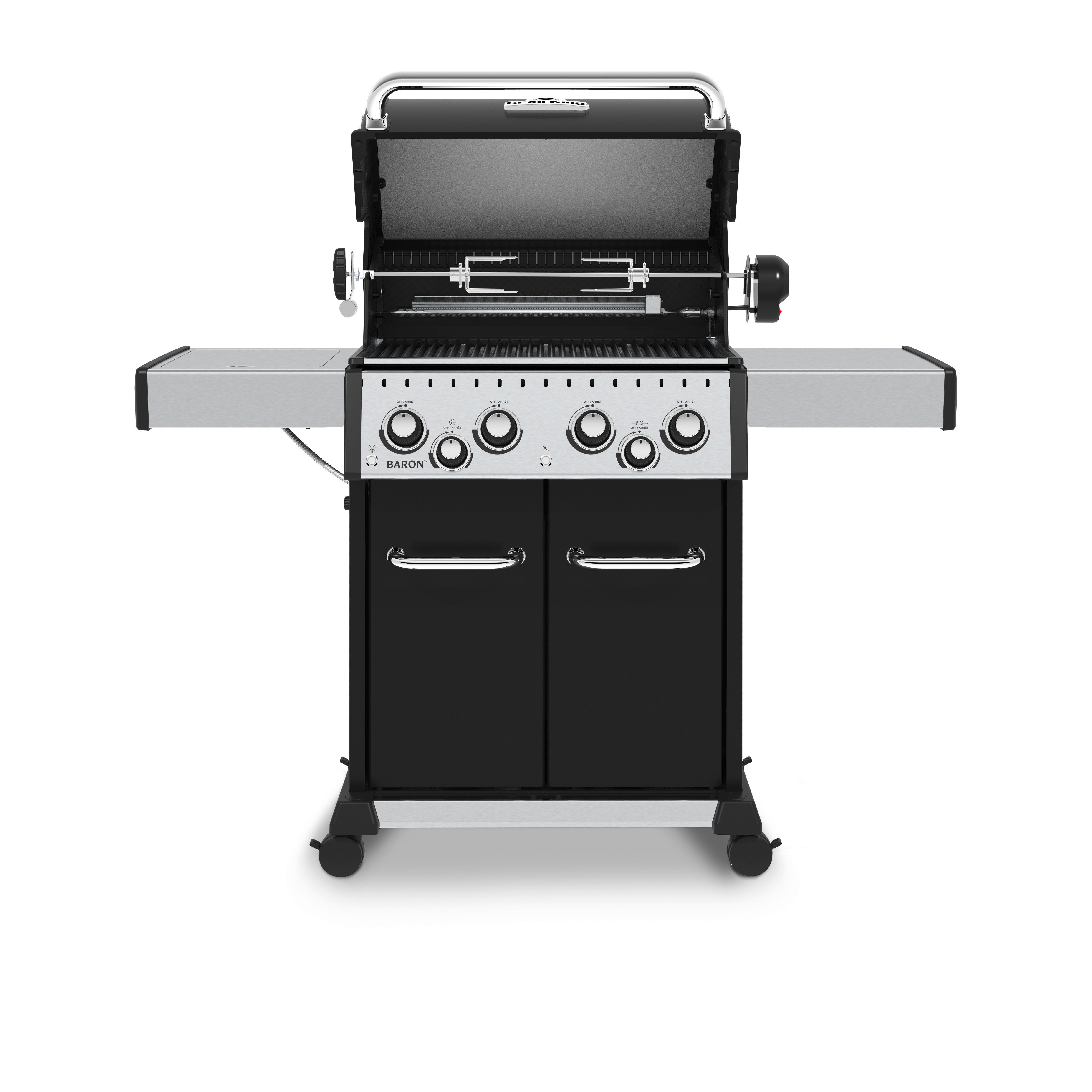 Plinski roštilj BARON 490  crna  - crna, Basics, metal (145/116/61cm) - Broil King