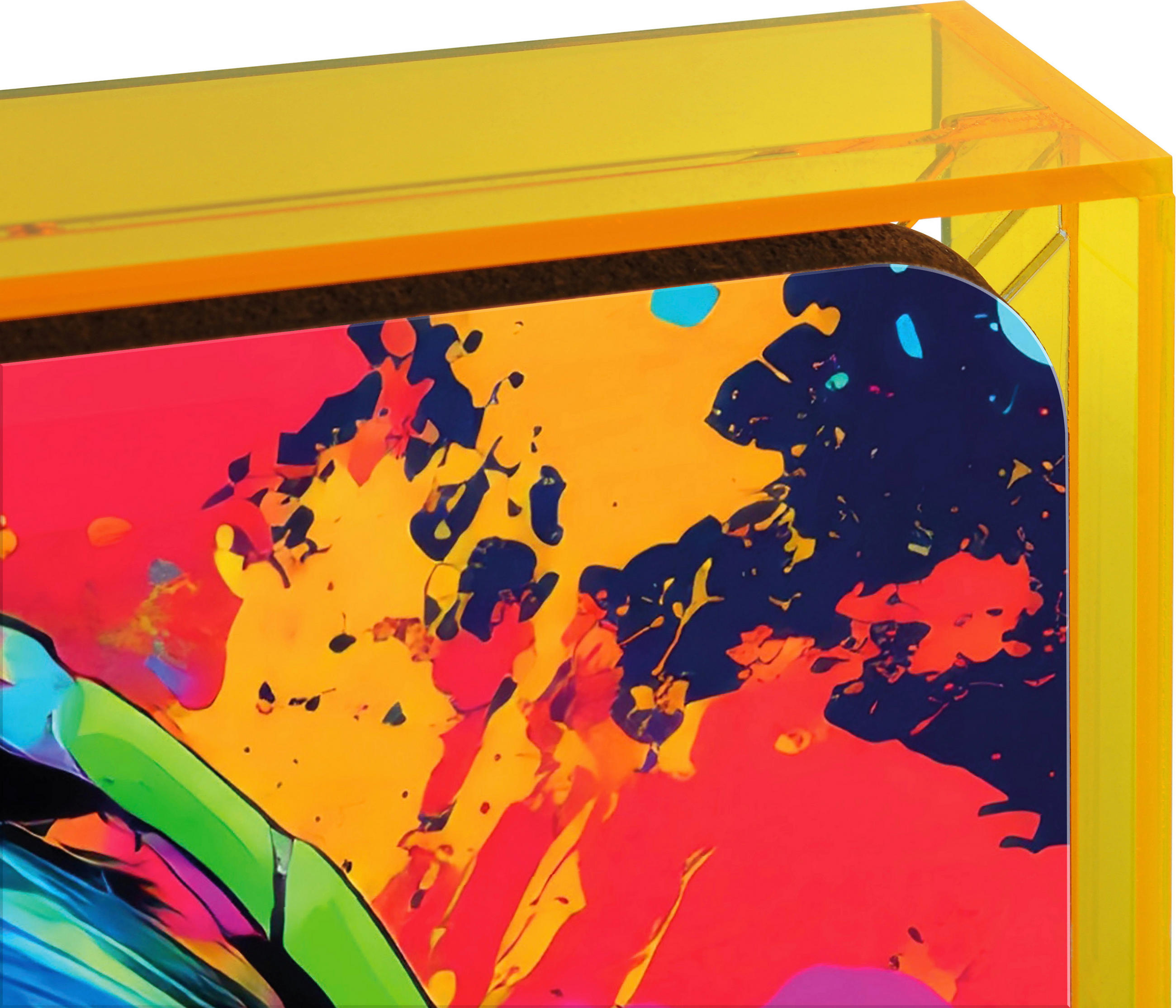 ACRYLGLASBILD Tiere  - Hellgelb/Multicolor, MODERN, Kunststoff (31/31/3,5cm)