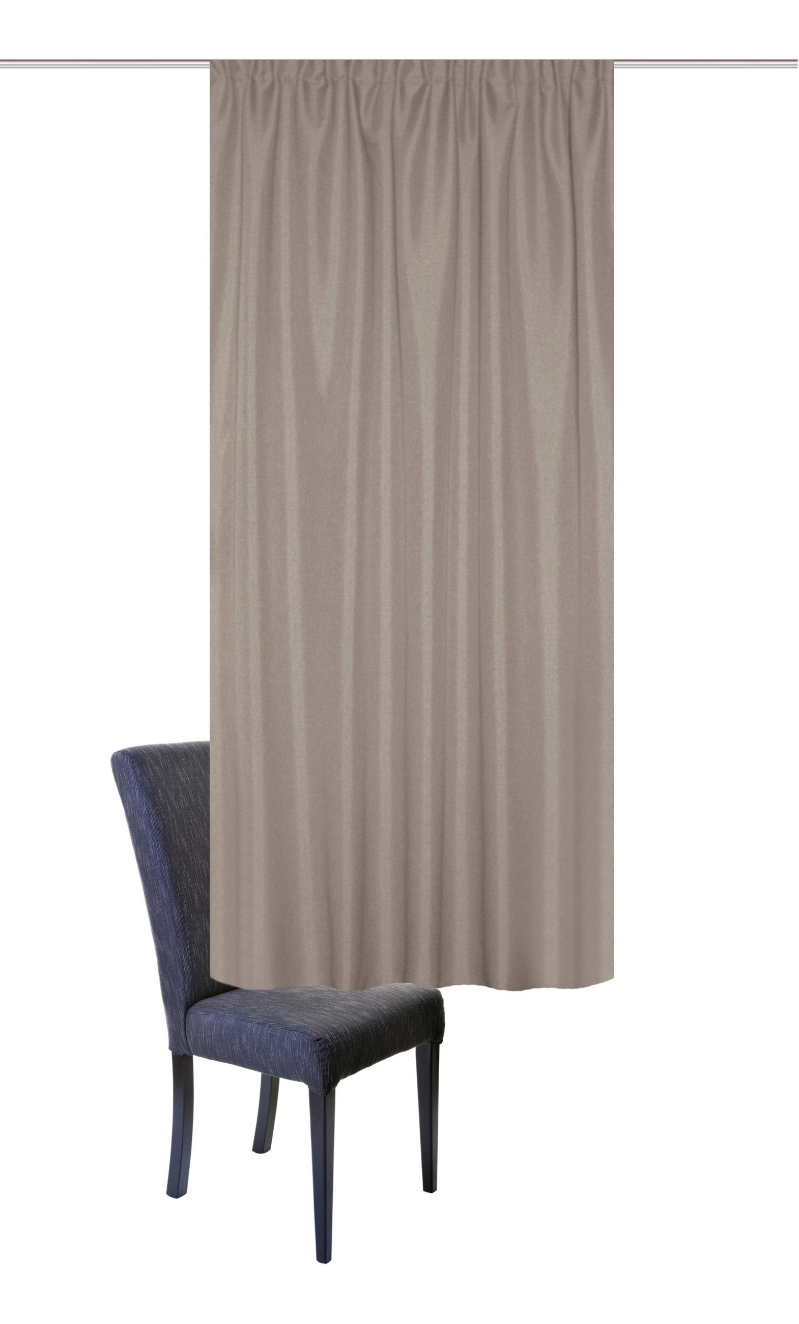 WÄRMESCHUTZVORHANG ESKIMO blickdicht 135/175 cm   - Naturfarben, Basics, Textil (135/175cm)