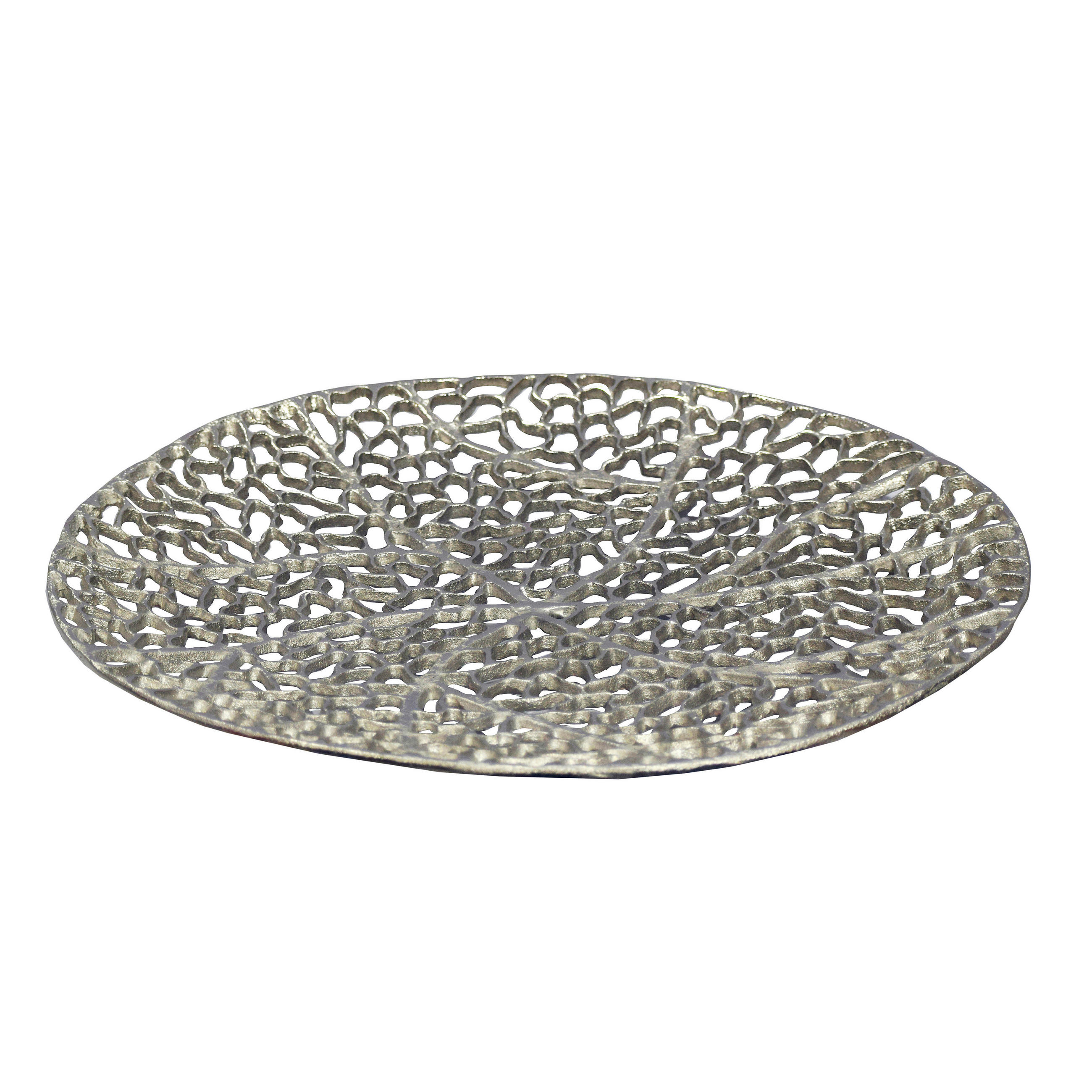DEKOSCHALE - Silberfarben, Design, Metall (44/4/44cm) - Livetastic