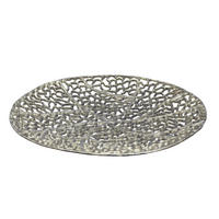DEKOSCHALE - Silberfarben, Design, Metall (44/4/44cm) - Livetastic