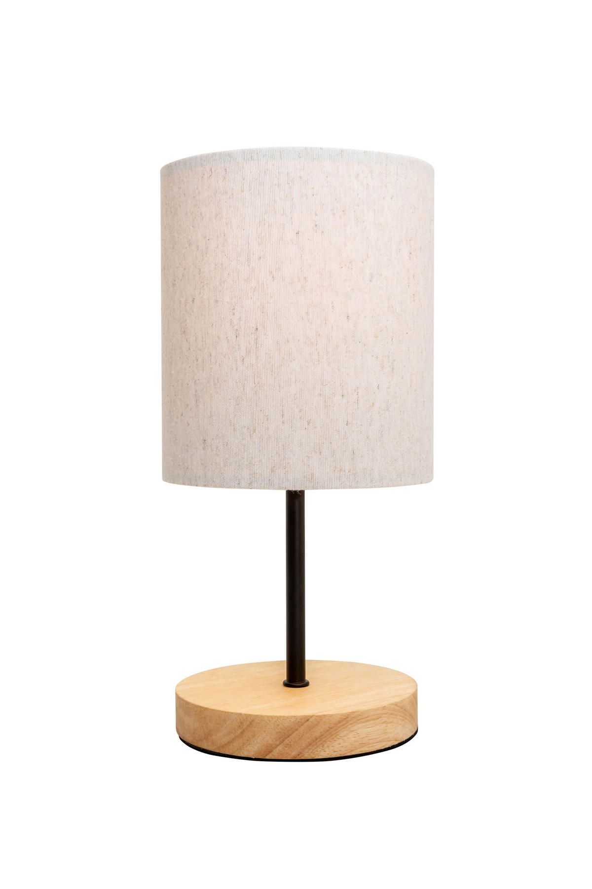 TISCHLEUCHTE 13/29 cm   - Eichefarben/Schwarz, Basics, Holz/Textil (13/29cm) - Novel