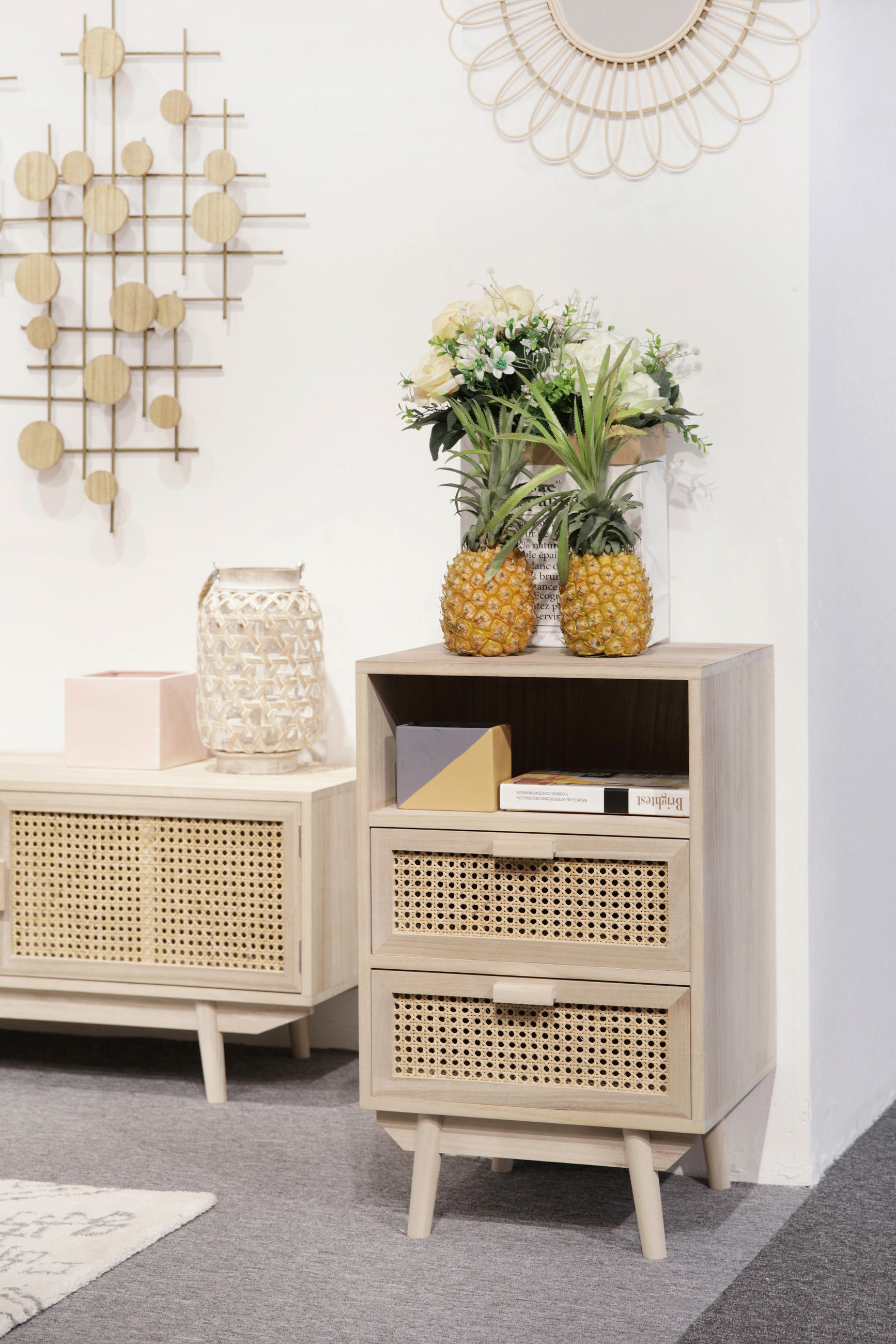 KOMMODE  in 42/68/36 cm  - Naturfarben, MODERN, Holz/Holzwerkstoff (42/68/36cm) - Livetastic