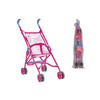 PUPPENBUGGY - Pink/Multicolor, Basics, Kunststoff/Textil (10/14/64cm) - Simba