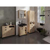 BADEZIMMER 4-teilig  in 194,5 cm  - Schwarz/Eiche Artisan, MODERN, Holzwerkstoff/Kunststoff (194,5cm) - MID.YOU