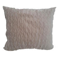 PÁRNAHUZAT  - krémszínű, Basics, textil (45/45cm)