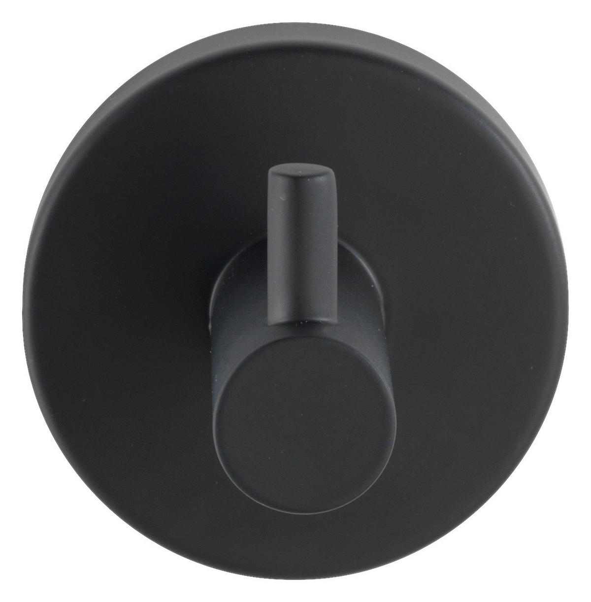 HANDTUCHHAKEN - Schwarz, Basics, Metall (5,5/5,5/5,5cm) - Wenko