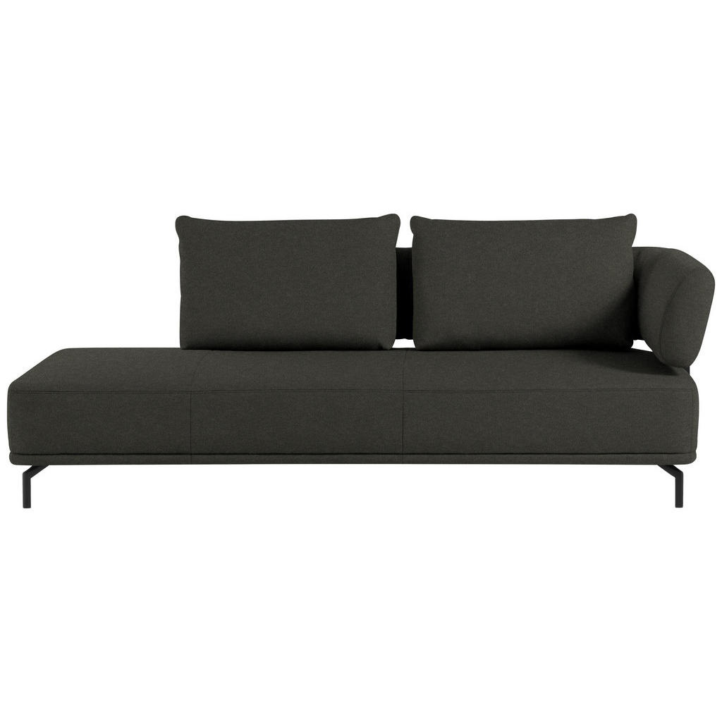 Thumbnail - Dieter Knoll Récamiere Palio, Dunkelbraun, Textil, 227x89x101 cm, Goldenes M, Fußauswahl, Lederauswahl, Stoffauswahl, Ho...