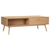 COUCHTISCH Eiche furniert, massiv 120/60/40 cm rechteckig Eichefarben  - Eichefarben/Braun, Design, Holz/Holzwerkstoff (120/60/40cm) - Boxxx