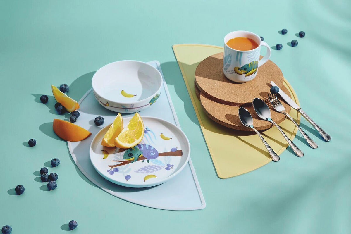KINDERGESCHIRRSET Kids - Jungle Porzellan 3-teilig  - Multicolor, KONVENTIONELL, Keramik (19,5/19,5/17,5cm) - Thomas