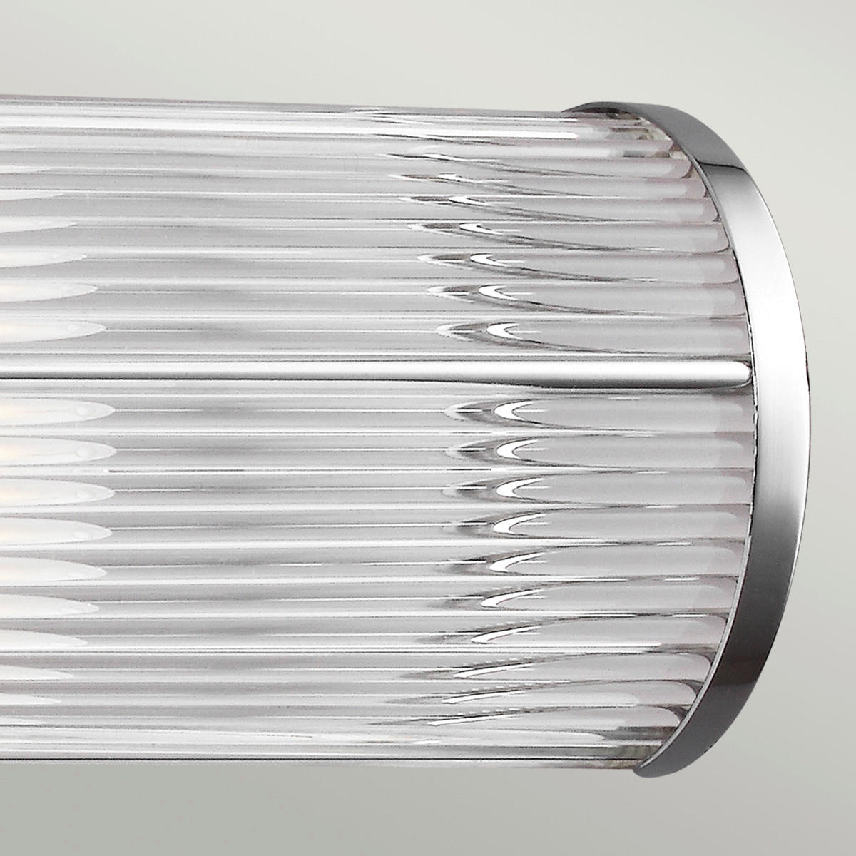 BADEZIMMER-WANDLEUCHTE Elstead Paulson 12.1/58.4/13.3 cm   - Chromfarben, KONVENTIONELL, Glas/Metall (12.1/58.4/13.3cm) - Elstead Lighting