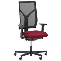 DREHSTUHL Bordeaux  - Bordeaux/Schwarz, KONVENTIONELL, Kunststoff/Textil (63/105/46cm) - Dieter Knoll