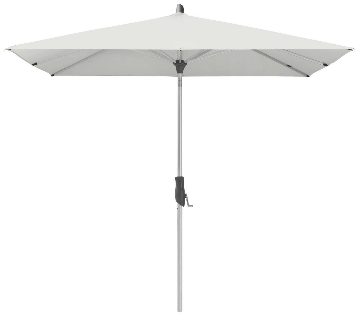 SONNENSCHIRM 240 cm Silberfarben  - Silberfarben, KONVENTIONELL, Textil/Metall (240/240cm) - Glatz