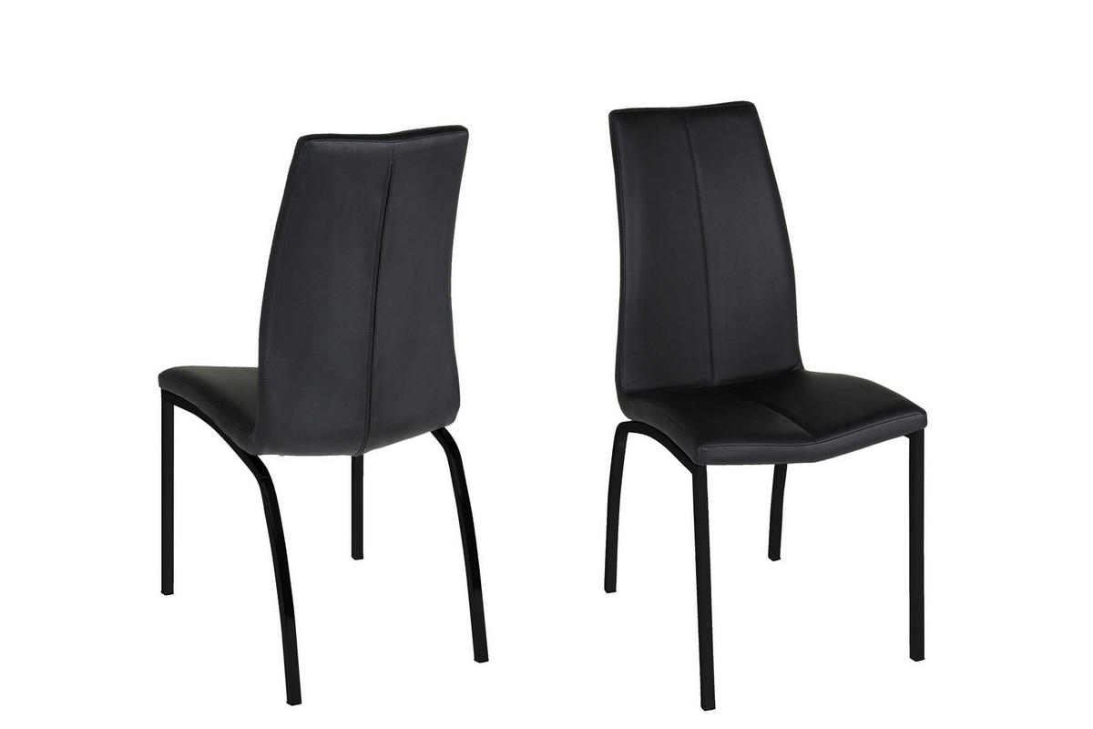 STOL krom-nickel-molybden stål  - svart, Modern, textil/plast (43,5/95/57cm) - Xora