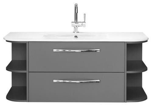 WASCHTISCHKOMBI 117 cm  - Weiß/Grau, LIFESTYLE, Keramik/Holzwerkstoff (117cm) - Sadena