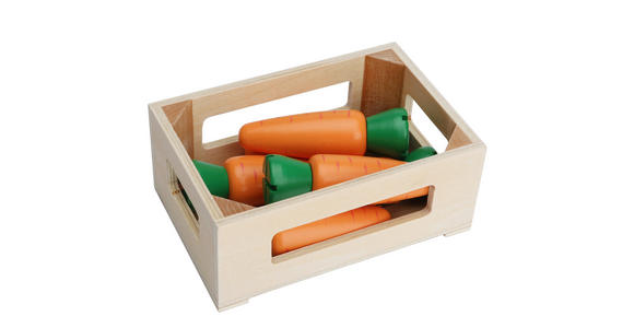 KAUFLADENZUBEHÖR Karotten  - Orange/Grün, Basics, Holz (13,4/5/9cm) - My Baby Lou