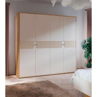 DULAP CU UȘI ROTATIVE nisipiu, culoare lemn stejar  - culoare lemn stejar/nisipiu, Modern, plastic/metal (223,9/214,3/59,4cm) - Voleo