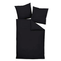 BETTWÄSCHE Seersucker 155/200 cm  - Schwarz, Basics, Textil (155/200cm) - Janine