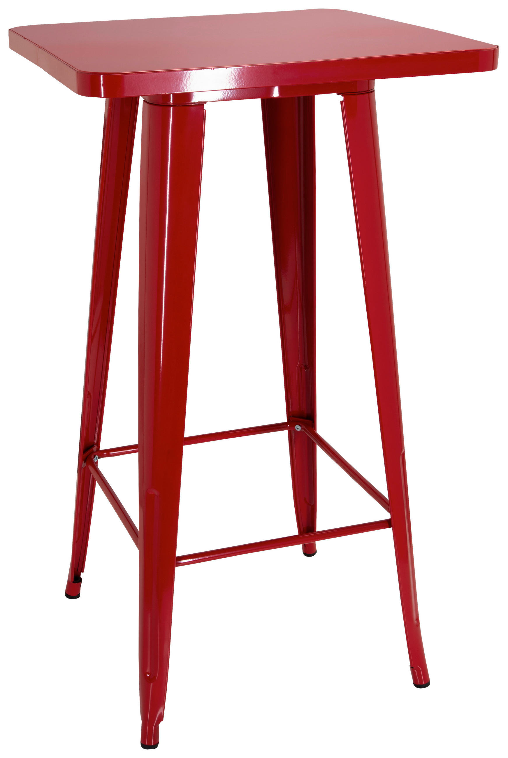 BARTISCH in Metall 60/60/103,5 cm   - Rot, Basics, Metall (60/60/103,5cm) - MID.YOU