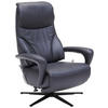 RELAXSESSEL in Leder Schwarz  - Schwarz, Design, Leder/Metall (75/106/88cm) - Dieter Knoll