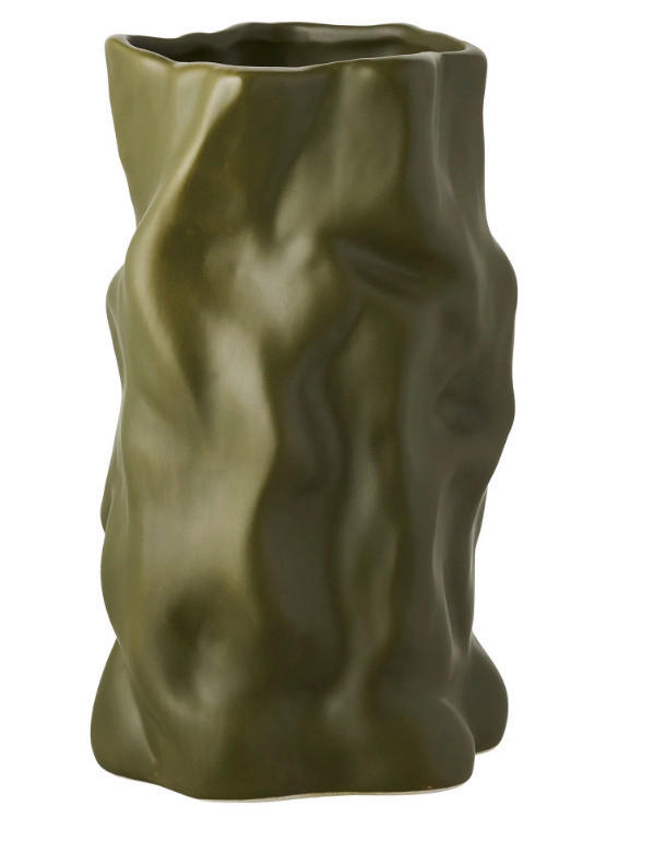 VASE Vase  - Dunkelgrün, Basics, Keramik (15/25,5cm)