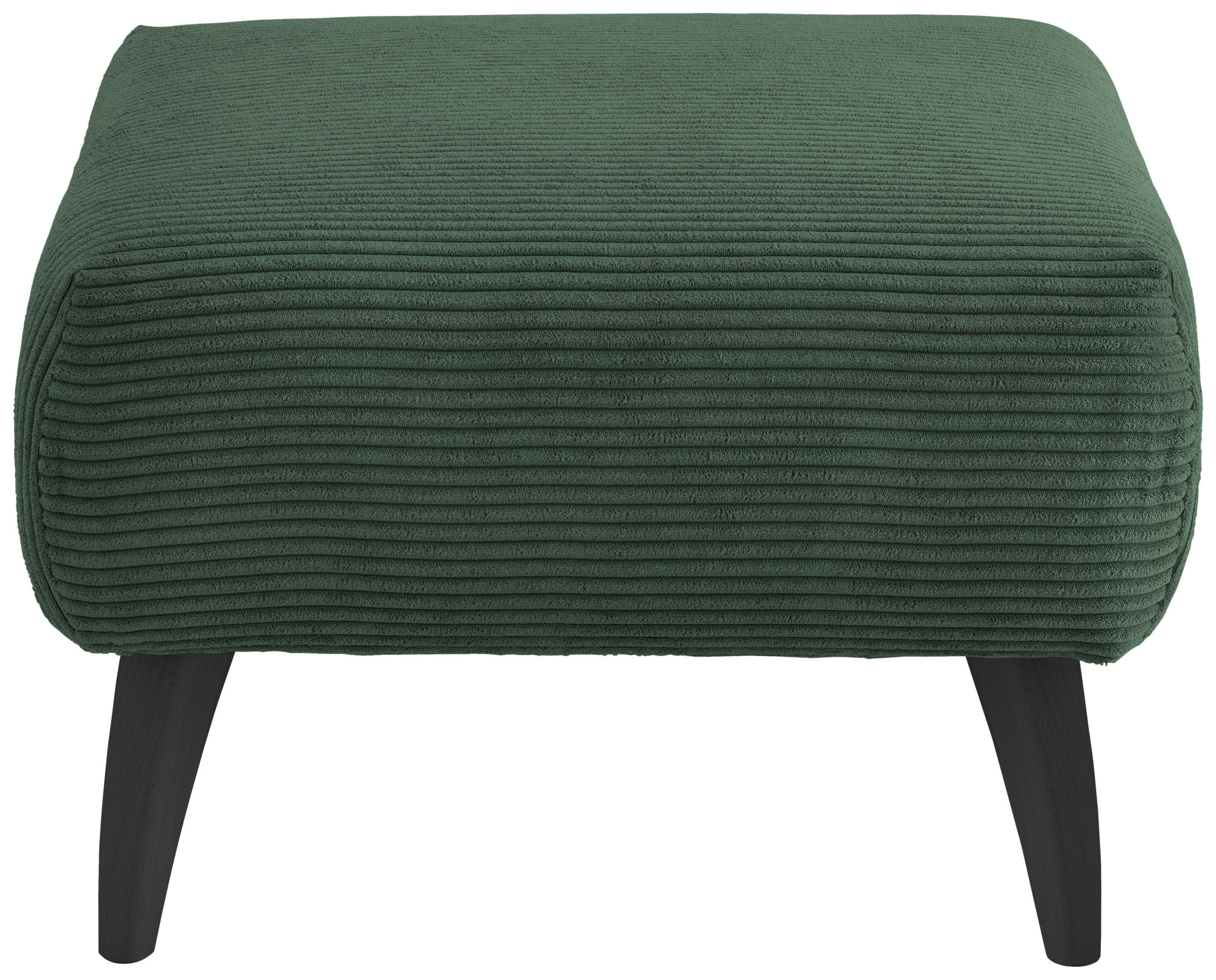HOCKER in Textil Dunkelgrün  - Dunkelgrün/Schwarz, MODERN, Holz/Textil (66/44/66cm) - MID.YOU