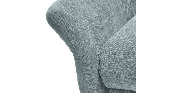 ECKSOFA in Webstoff Türkis  - Türkis/Schwarz, Natur, Textil/Metall (199/285cm) - Valnatura