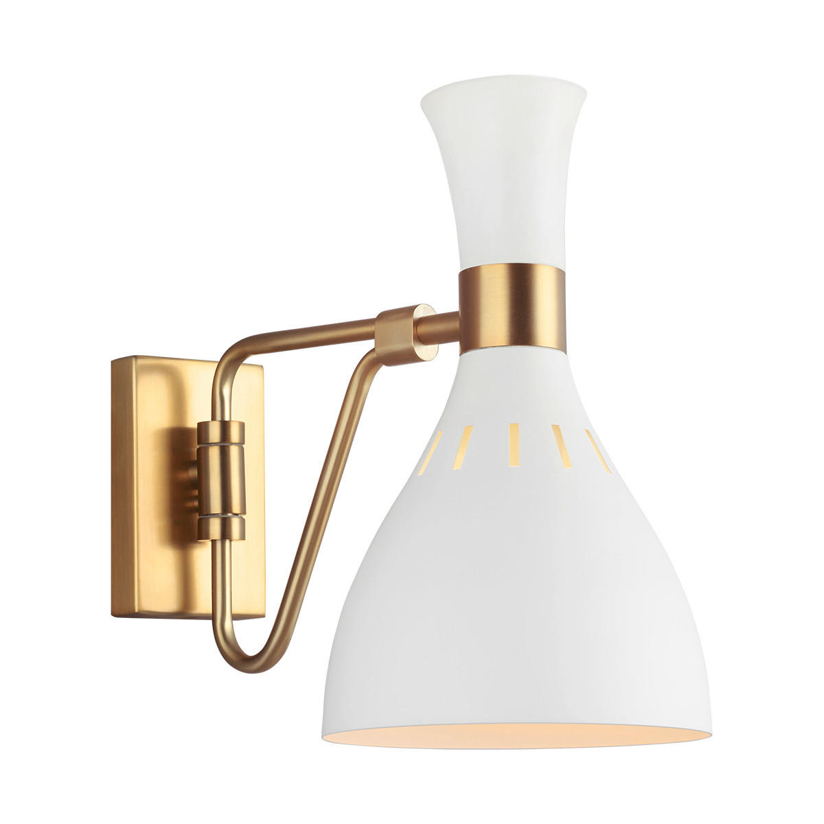 NÁSTENNÉ SVIETIDLO, 15.9/27.3/30.5 cm - čierna/mosadzná, Konventionell, kov (15.9/27.3/30.5cm) - Elstead Lighting
