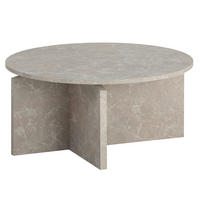 Măsuță De Cafea din material pe bază de lemn, 70/70/33 cm   - nisipiu, Design, material pe bază de lemn (70/70/33cm) - Livetastic