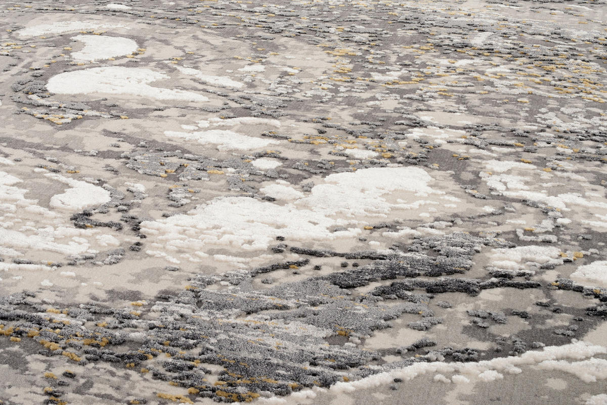 WEBTEPPICH 160 cm Lille Grau, Goldfarben  - Goldfarben/Grau, Design, Textil (160cm) - Dieter Knoll