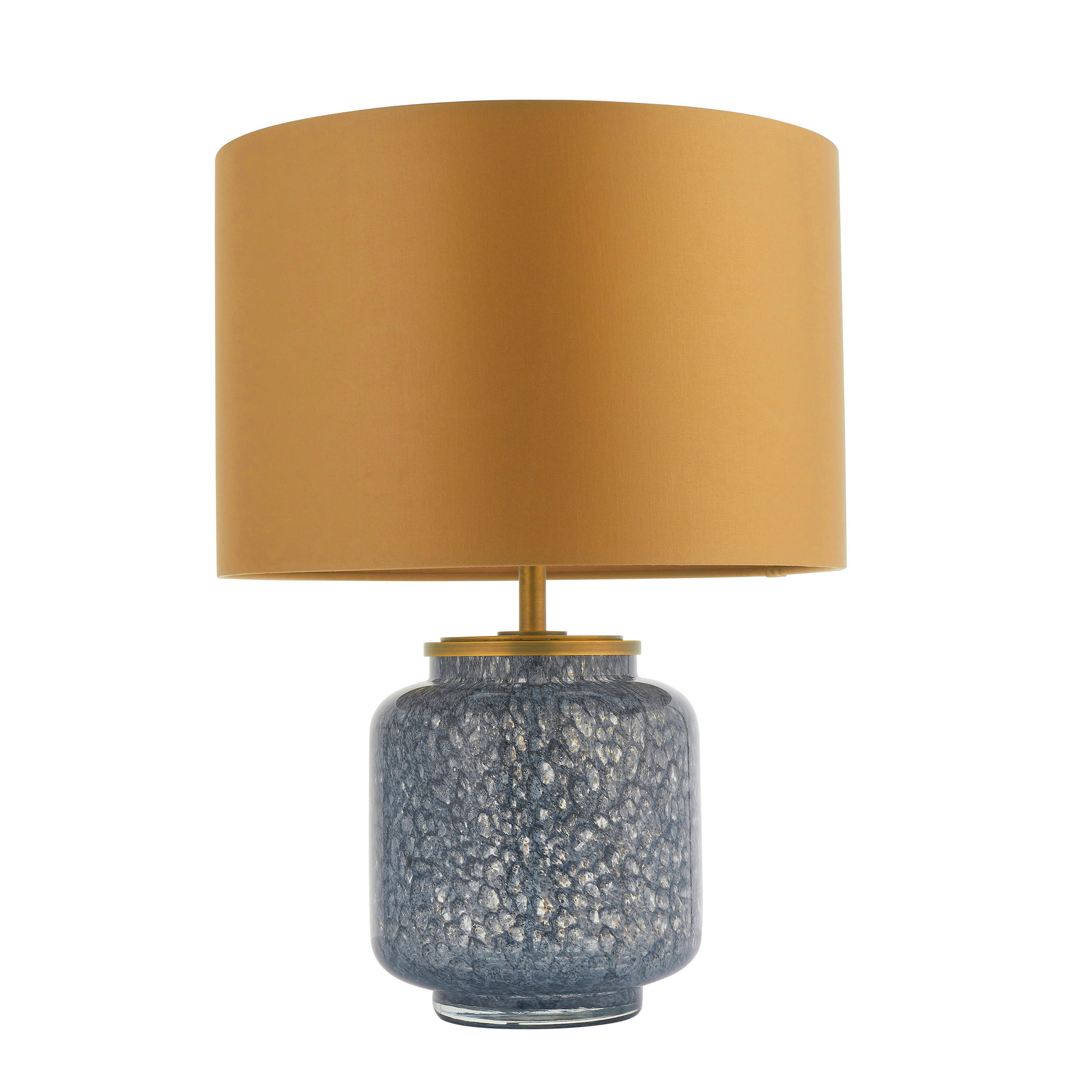 TISCHLEUCHTE 36/48.5 cm   - Goldfarben/Schwarz, KONVENTIONELL, Glas/Textil (36/48.5cm) - ENDON