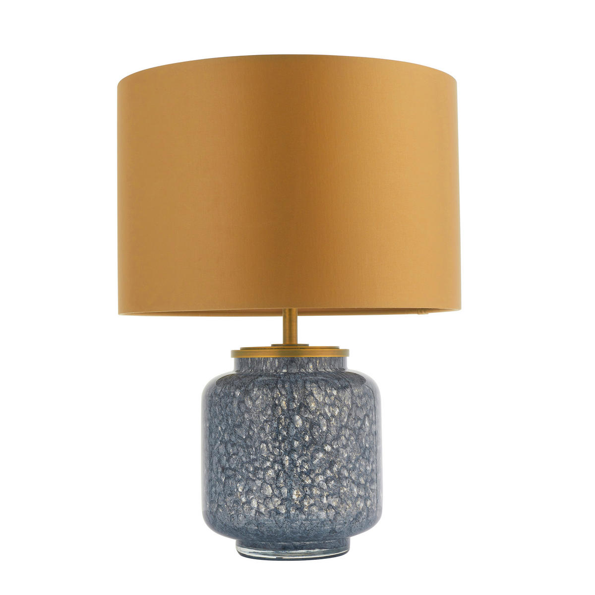 TISCHLEUCHTE 36/48.5 cm   - Goldfarben/Schwarz, KONVENTIONELL, Glas/Textil (36/48.5cm) - ENDON