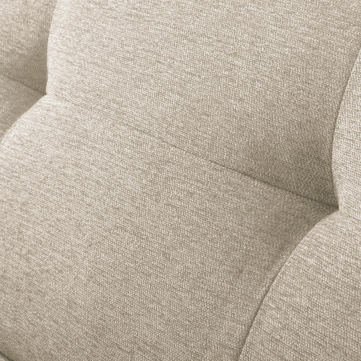 ECKSOFA AUSTIN Beige Flachgewebe Sitztiefenverstellung  - Beige/Schwarz, Design, Kunststoff/Textil (169/286cm) - Livetastic