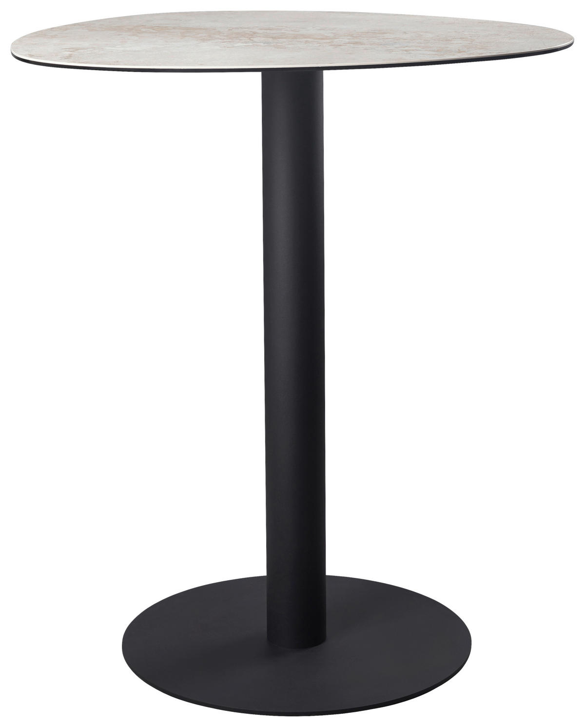 BARTISCH in Metall, Glas, Keramik 90/90/105 cm   - Taupe/Beige, Design, Glas/Keramik (90/90/105cm) - Novel
