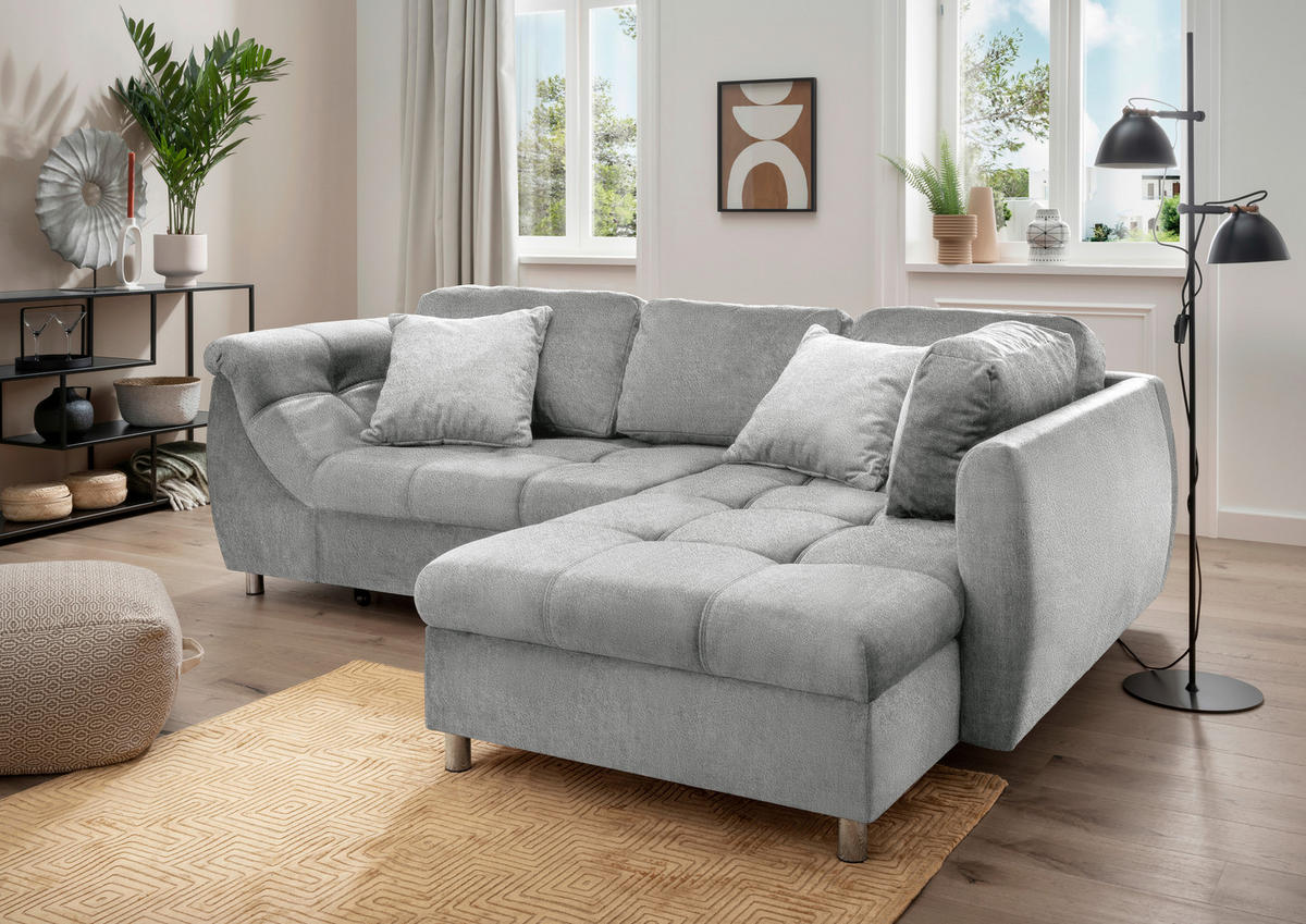COLțAR textil argintiu  - argintiu/culoare crom, Design, plastic/textil (190/250cm) - Livetastic