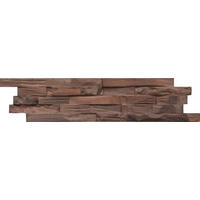 WANDVERKLEIDUNG 11 Stück  - Braun, Basics, Holz (61/15/2cm)