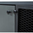 SIDEBOARD 180/75/41 cm  in Anthrazit, Schwarz  - Anthrazit/Schwarz, MODERN, Holzwerkstoff/Metall (180/75/41cm) - Novel