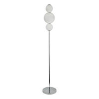 LED SVJETILJKA PODNA Snowball  - bijela/boje kroma, Basics, staklo/metal (25/151cm)