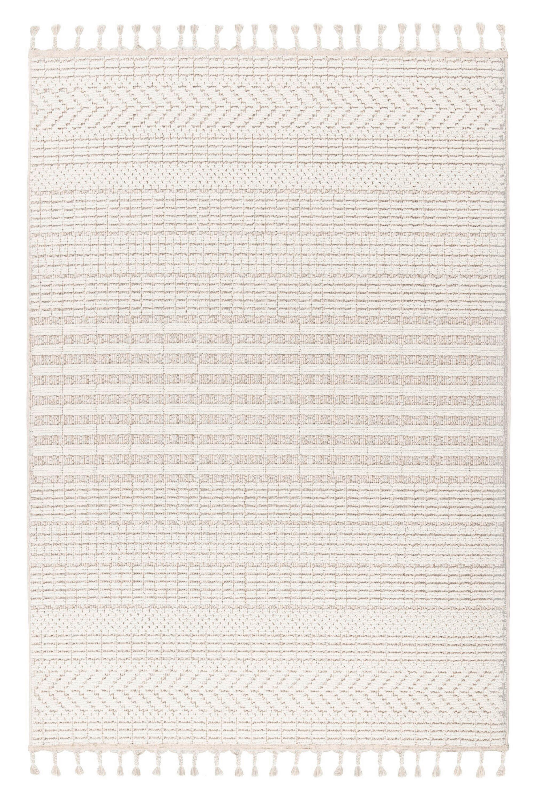 FLACHWEBETEPPICH 200/290 cm Elfenbein rechteckig  - Elfenbein, Basics, Textil (200/290cm) - Kayoom