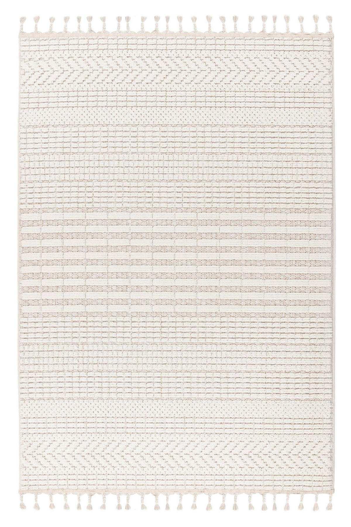 FLACHWEBETEPPICH 200/290 cm Elfenbein rechteckig  - Elfenbein, Basics, Textil (200/290cm) - Kayoom